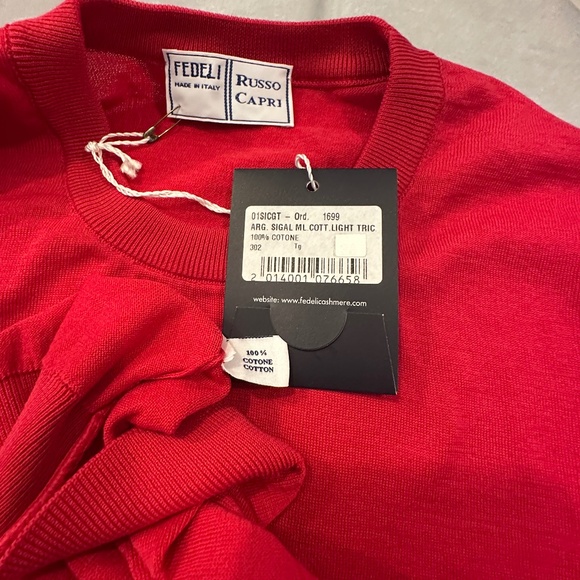 100% COTTON LONG SLEEVE SWEATER - Picture 4 of 5